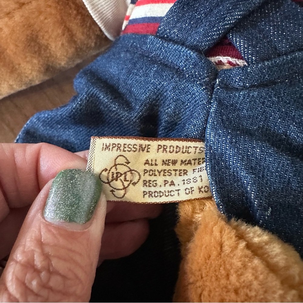 GANZ Vintage Mr Wrinkles Plush Puppy Dog Hand Puppet - Picture 6 of 11